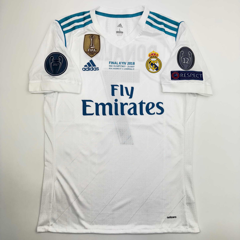 Autographed/Signed Cristiano Ronaldo Real Madrid White Soccer Jersey Beckett BAS COA (ONLINE ORDER ONLY)