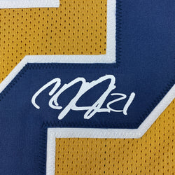 Facsimile Autographed Calvin Johnson Georgia Tech Gold Reprint Laser Auto College Football Jersey Size Men's XL (ONLINE ORDER ONLY)