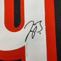 Facsimile Autographed Joe Burrow Cincinnati Black Rookie Reprint Laser Auto Football Jersey Size Men's XL (ONLINE ORDER ONLY)