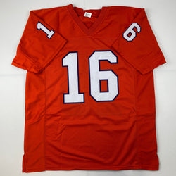 Facsimile Autographed Trevor Lawrence Clemson Orange Reprint Laser Auto College Football Jersey Size Men's XL (ONLINE ORDER ONLY)