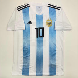Autographed/Signed Lionel Leo Messi Argentina Blue/White Soccer Jersey Beckett BAS COA (ONLINE ORDER ONLY)