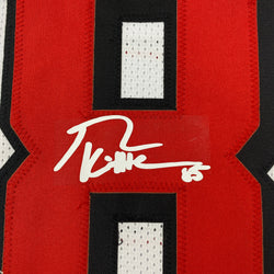 Facsimile Autographed George Kittle San Francisco White Alternate Reprint Laser Auto Football Jersey Size Men's XL (ONLINE ORDER ONLY)
