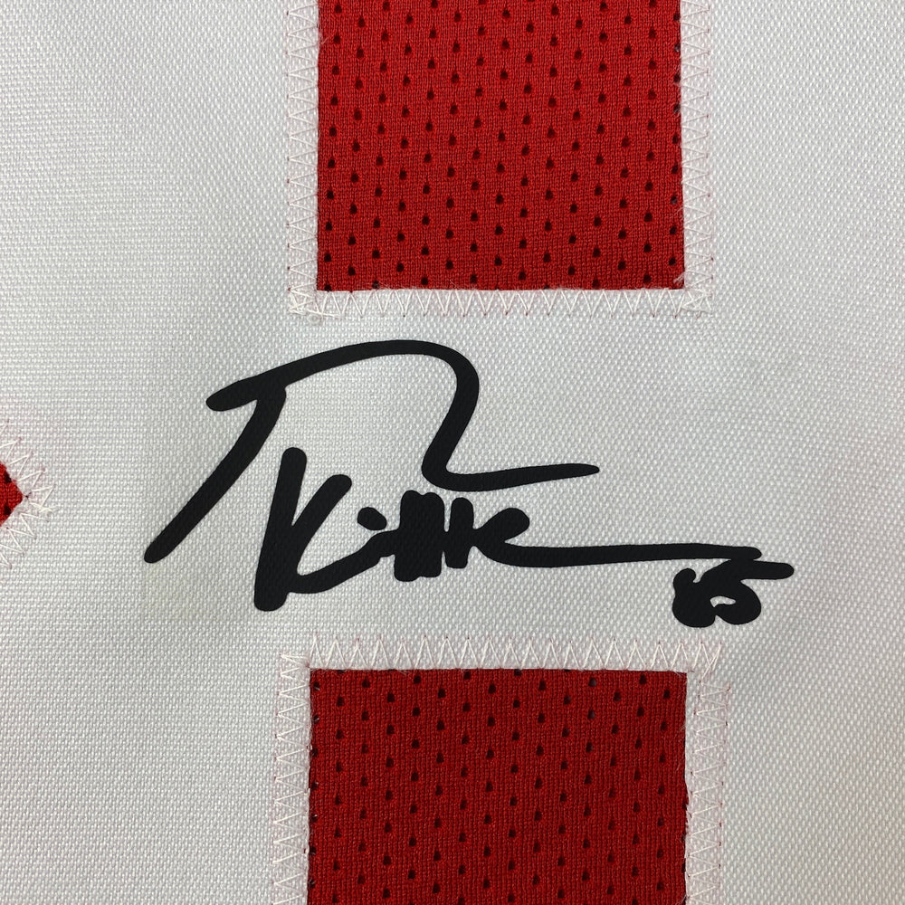 Facsimile Autographed George Kittle San Francisco Red Reprint Laser Auto Football Jersey Size Men's XL (ONLINE ORDER ONLY)