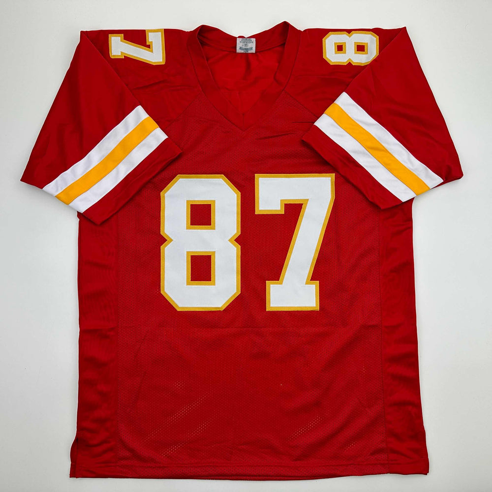 Facsimile Autographed Swift #87 Kansas City Red Reprint Laser Auto Football Jersey Size Men's XL (ONLINE ORDER ONLY)