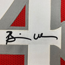 Facsimile Autographed Brian Urlacher New Mexico Red Reprint Laser Auto College Football Jersey Size Men's XL (ONLINE ORDER ONLY)