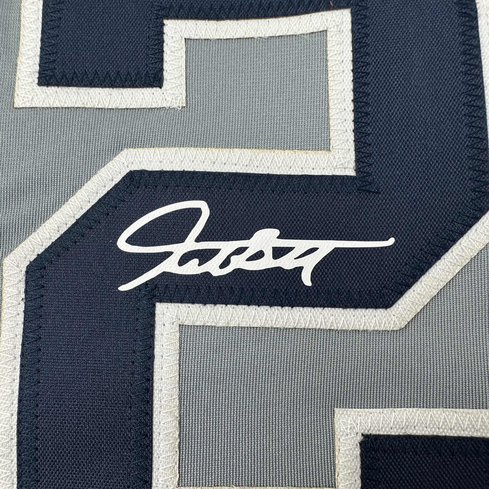 Facsimile Autographed Giancarlo Stanton New York Grey Reprint Laser Auto Baseball Jersey Size Men's XL (ONLINE ORDER ONLY)