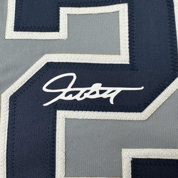 Facsimile Autographed Giancarlo Stanton New York Grey Reprint Laser Auto Baseball Jersey Size Men's XL (ONLINE ORDER ONLY)