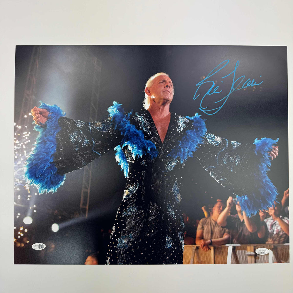Autographed/Signed Ric Flair Nature Boy 16x20 WWE Wrestling Photo JSA COA (ONLINE ORDER ONLY)