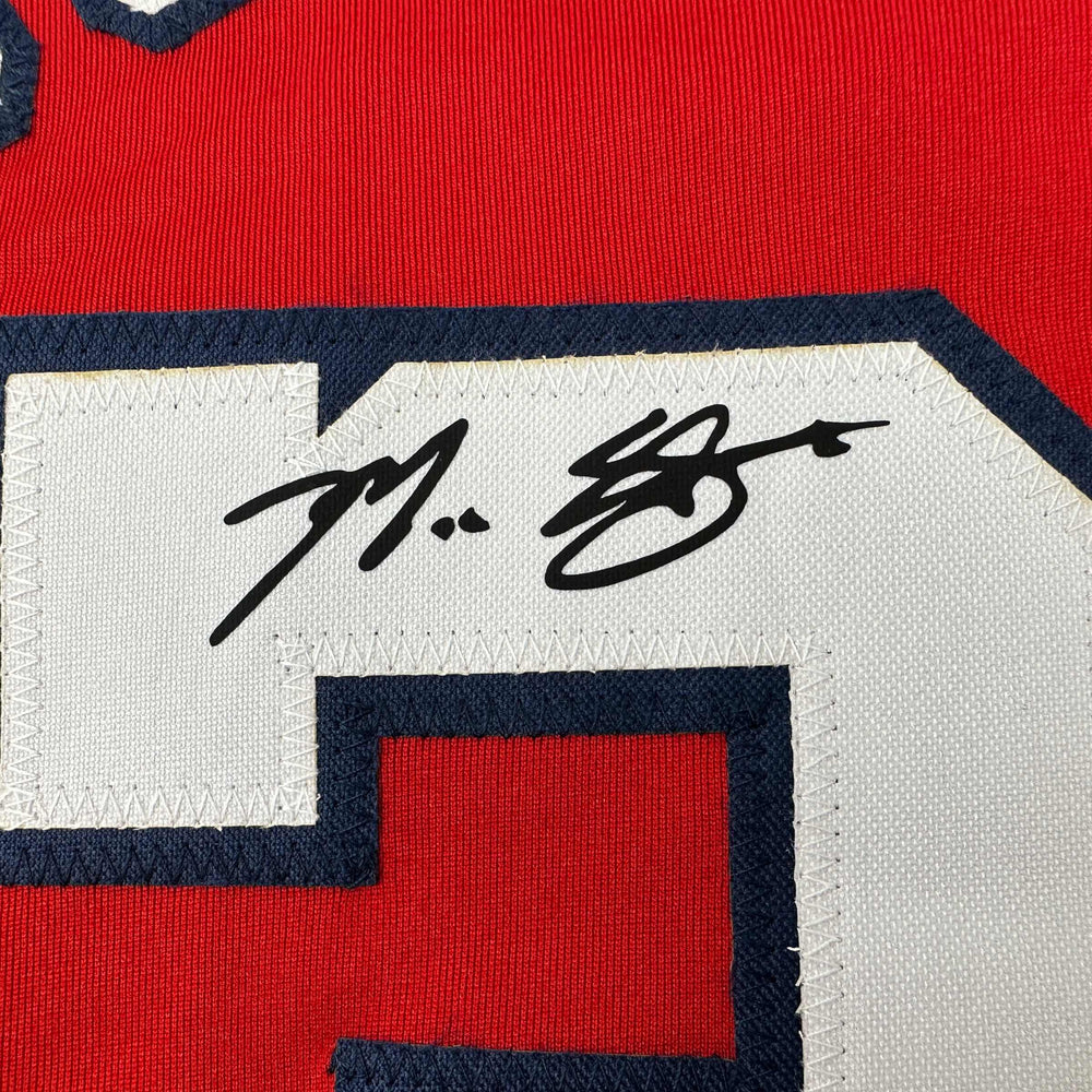 Facsimile Autographed Max Scherzer Washington Red Reprint Laser Auto Baseball Jersey Size Men's XL (ONLINE ORDER ONLY)