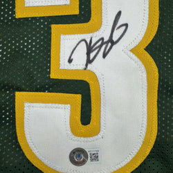Autographed/Signed Kevin Durant Seattle Green Basketball Jersey Beckett BAS COA (ONLINE ORDER ONLY)