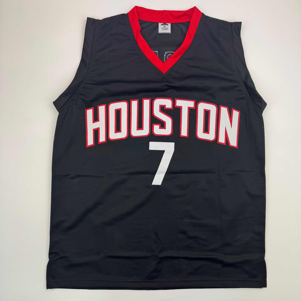 Autographed/Signed Kevin Durant Houston Black Basketball Jersey Beckett BAS COA (ONLINE ORDER ONLY)