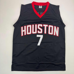 Autographed/Signed Kevin Durant Houston Black Basketball Jersey Beckett BAS COA (ONLINE ORDER ONLY)