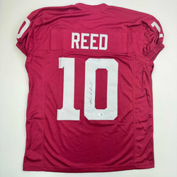 Autographed/Signed Marcel Reed Texas A&M Maroon College Football Jersey JSA COA (ONLINE ORDER ONLY)