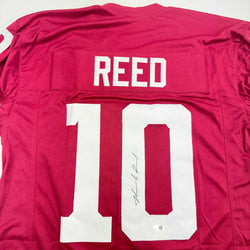 Autographed/Signed Marcel Reed Texas A&M Maroon College Football Jersey JSA COA (ONLINE ORDER ONLY)