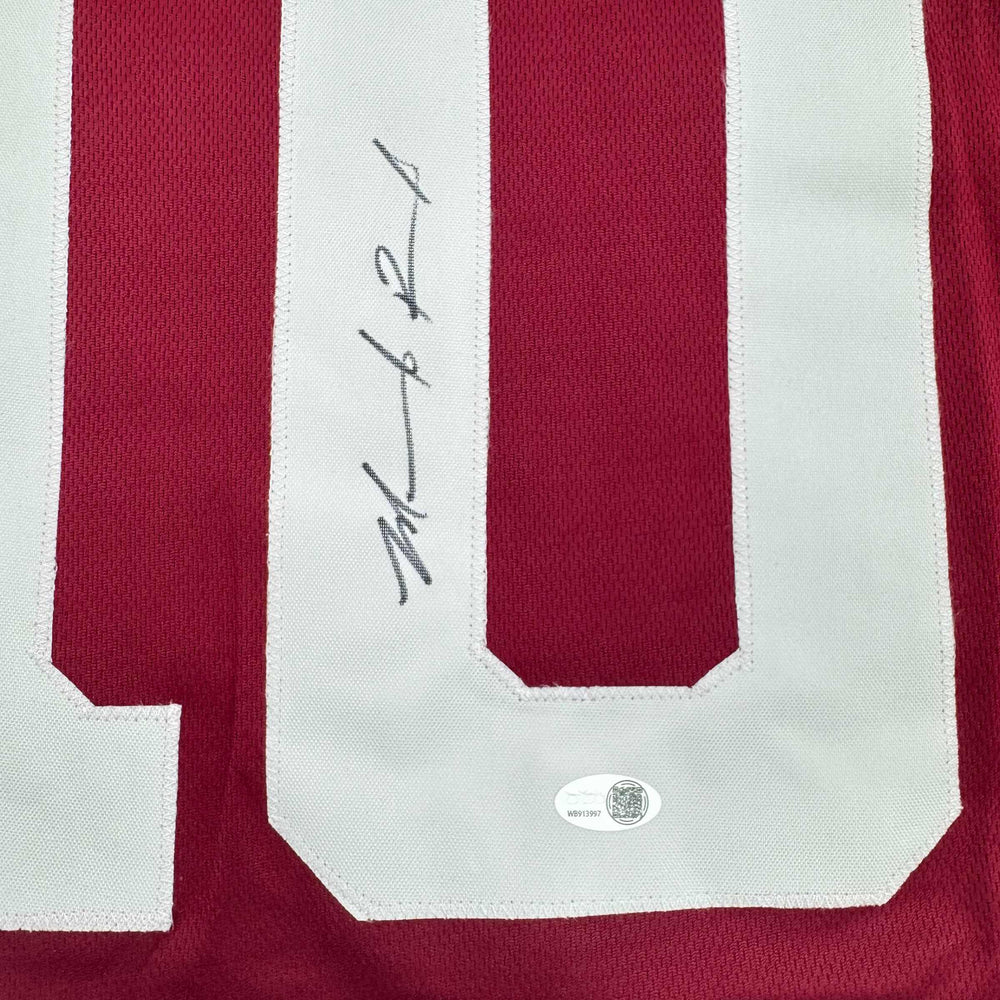 Autographed/Signed Marcel Reed Texas A&M Maroon College Football Jersey JSA COA (ONLINE ORDER ONLY)
