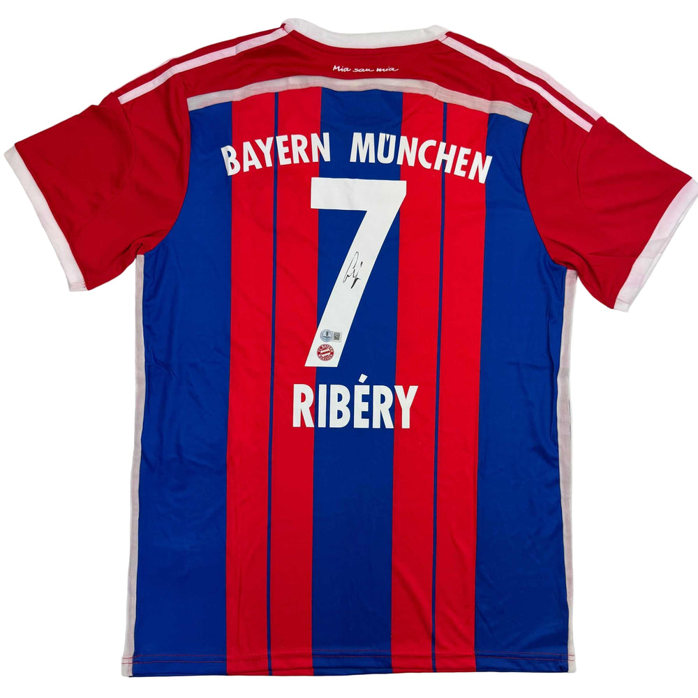 Autographed/Signed Franck Ribery FC Bayern Munich Red Soccer Futbol Jersey Beckett BAS COA (ONLINE ORDER ONLY)