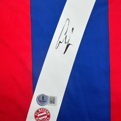 Autographed/Signed Franck Ribery FC Bayern Munich Red Soccer Futbol Jersey Beckett BAS COA (ONLINE ORDER ONLY)