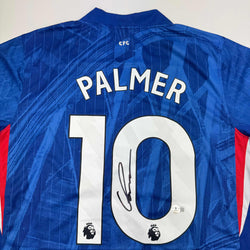 Autographed/Signed Cole Palmer Chelsea FC Blue Soccer Futbol Jersey Beckett BAS COA (ONLINE ORDER ONLY)