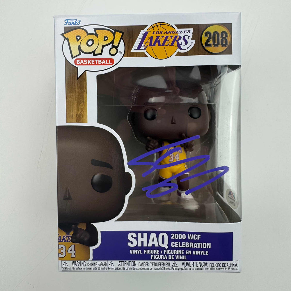 Autographed/Signed Shaq Shaquille O'Neal Orlando Magic Basketball Funko Pop #208 Figurine PSA COA (ONLINE ORDER ONLY)