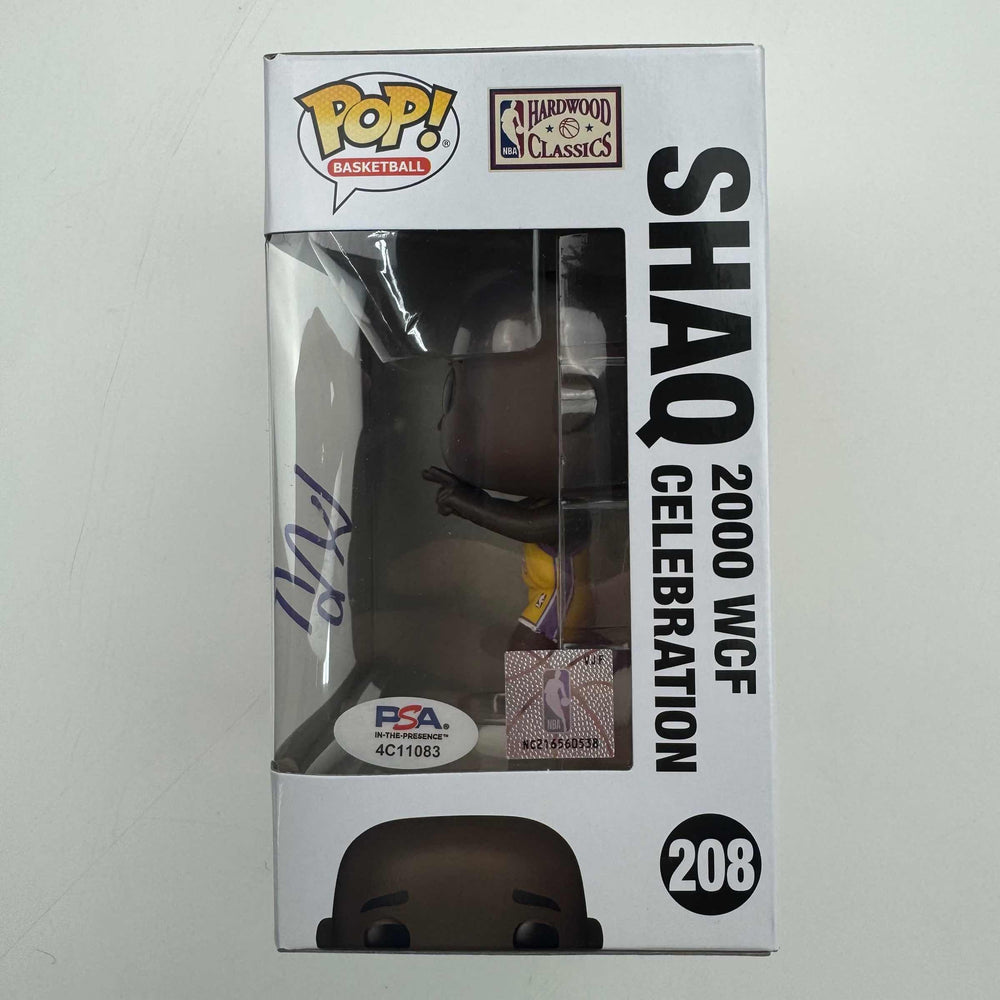 Autographed/Signed Shaq Shaquille O'Neal Orlando Magic Basketball Funko Pop #208 Figurine PSA COA (ONLINE ORDER ONLY)
