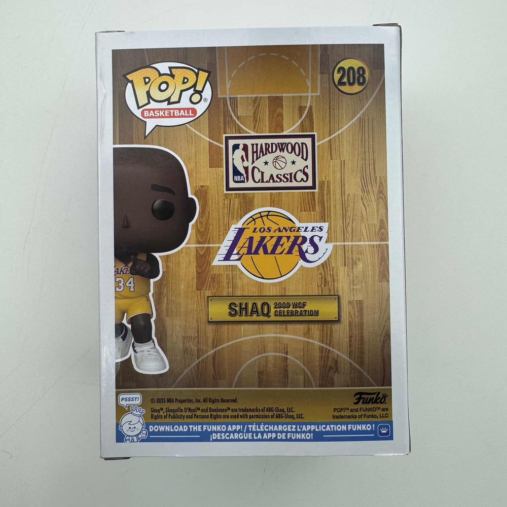 Autographed/Signed Shaq Shaquille O'Neal Orlando Magic Basketball Funko Pop #208 Figurine PSA COA (ONLINE ORDER ONLY)