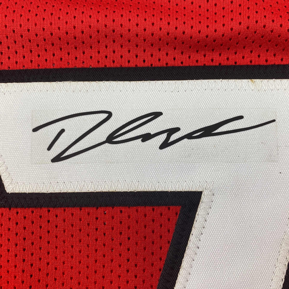 Facsimile Autographed D'Andre Swift Georgia Red Reprint Laser Auto College Football Jersey Size Men's XL (ONLINE ORDER ONLY)