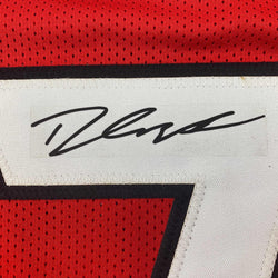 Facsimile Autographed D'Andre Swift Georgia Red Reprint Laser Auto College Football Jersey Size Men's XL (ONLINE ORDER ONLY)