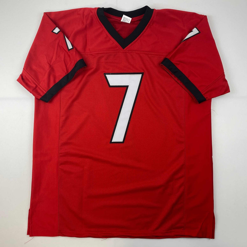 Facsimile Autographed D'Andre Swift Georgia Red Reprint Laser Auto College Football Jersey Size Men's XL (ONLINE ORDER ONLY)
