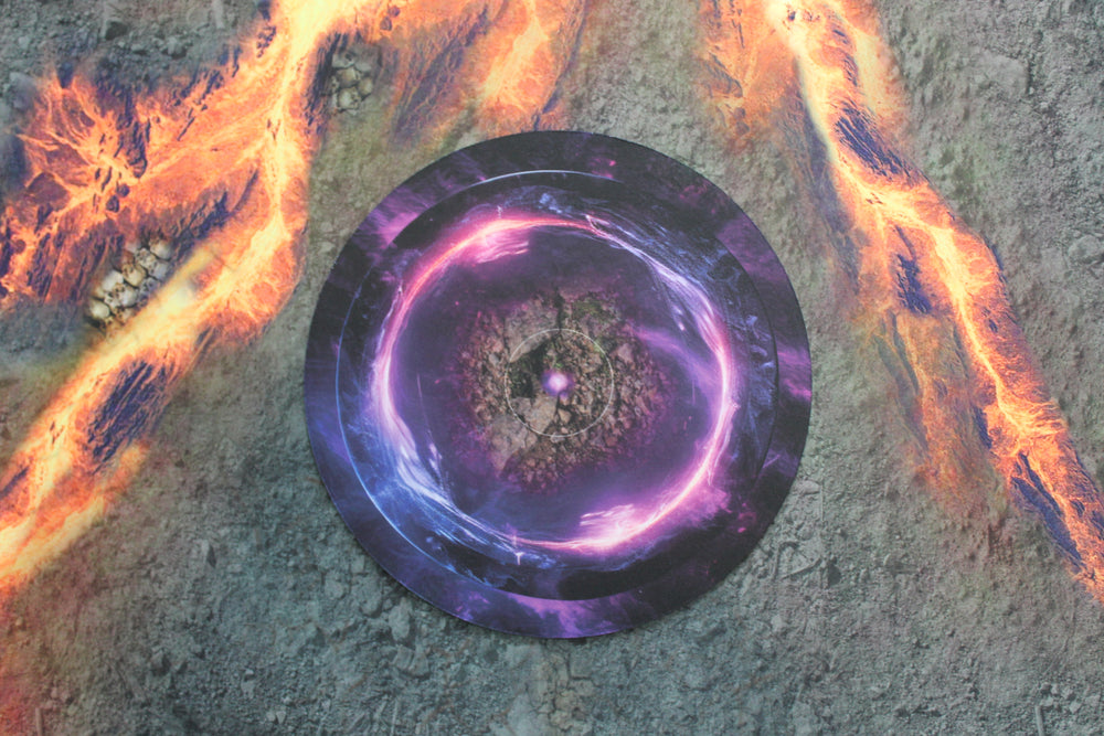 Double Sided 7.57" Neoprene Objective Markers - Green and Purple Energy (Online Order Only)