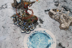 Snowy Tundra | Neoprene Battle Mat with Bag | Baron of Dice
