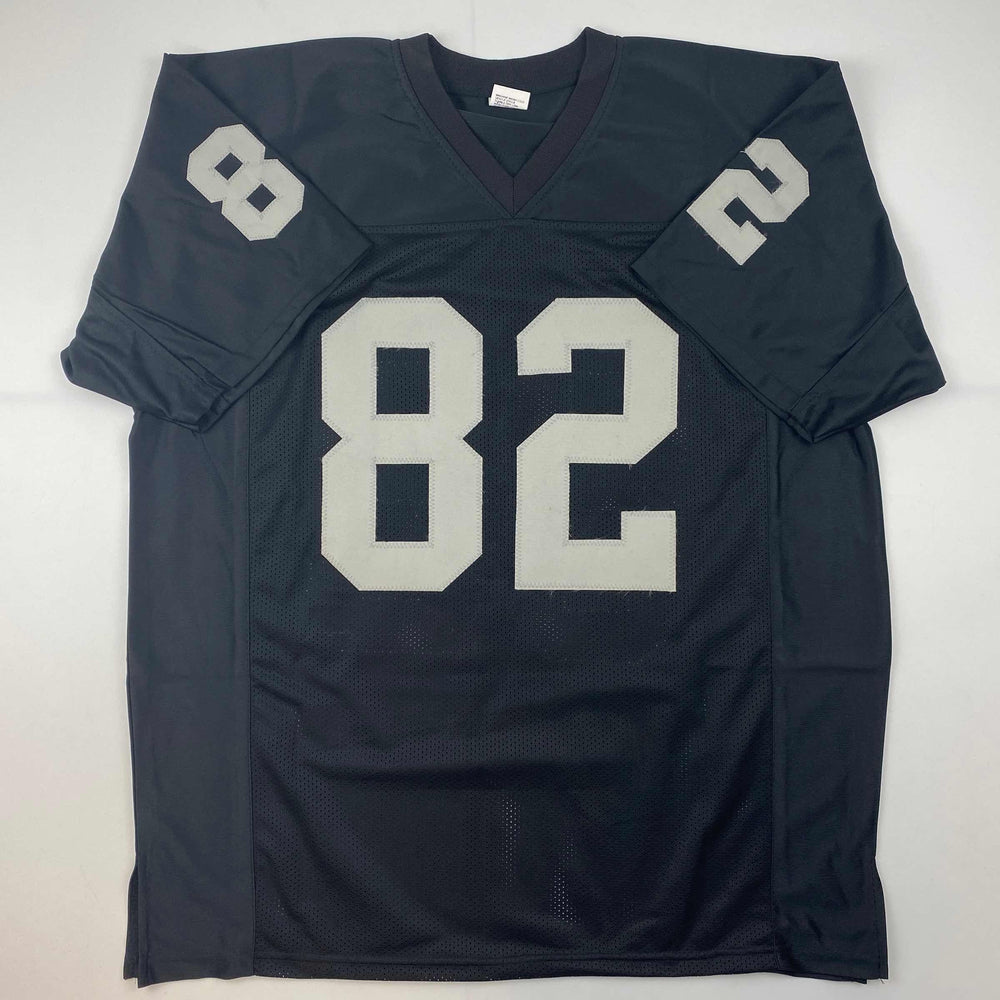Facsimile Autographed Jason Witten Oakland Las Vegas Black Reprint Laser Auto Football Jersey Size Men's XL (ONLINE ORDER ONLY)