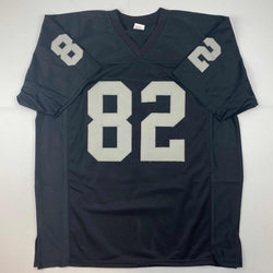 Facsimile Autographed Jason Witten Oakland Las Vegas Black Reprint Laser Auto Football Jersey Size Men's XL (ONLINE ORDER ONLY)