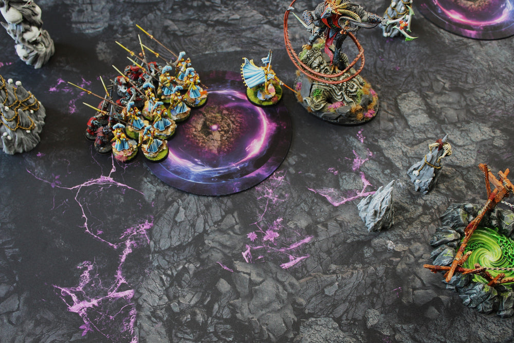 Double Sided 7.57" Neoprene Objective Markers - Green and Purple Energy (Online Order Only)