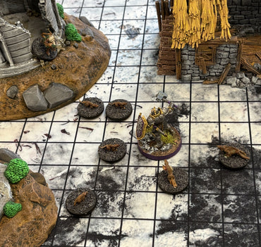 RPG Grid Mat - Snowy Tundra & Traveler's Road - Double Sided Neoprene Mat with Bag (ONLINE ORDER ONLY)