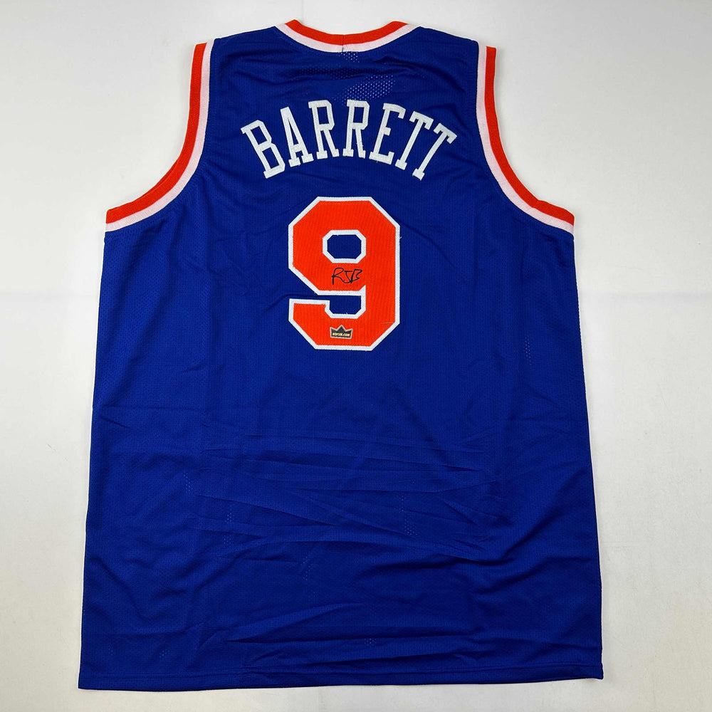 Facsimile Autographed RJ R.J. Barrett New York Blue Reprint Laser Auto Basketball Jersey Size Men's XL (ONLINE ORDER ONLY)