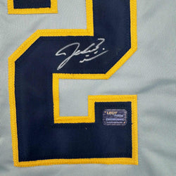 Autographed/Signed Jacob Misiorowski Milwaukee Grey Baseball Jersey Prova COA (ONLINE ORDER ONLY)