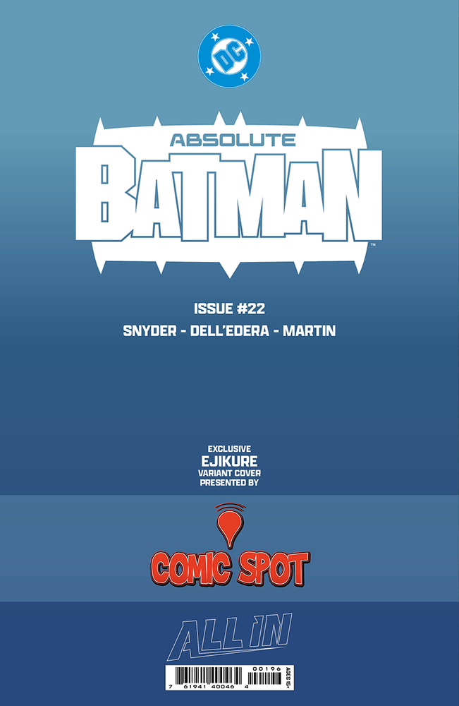 [FOIL] ABSOLUTE BATMAN #22 EJIKURE EXCLUSIVE VIRGIN VAR (07/08/2026)