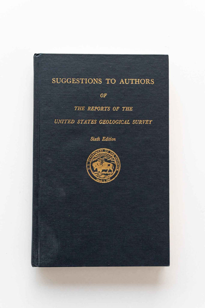 Bishop, Eckel, and Others - Suggestions to Authors, US Geological Survey (ONLINE ORDER ONLY)