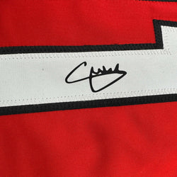 Facsimile Autographed Christian Pulisic AC Milan Black/Red Reprint Laser Auto Soccer Jersey Size Men's XL (ONLINE ORDER ONLY)