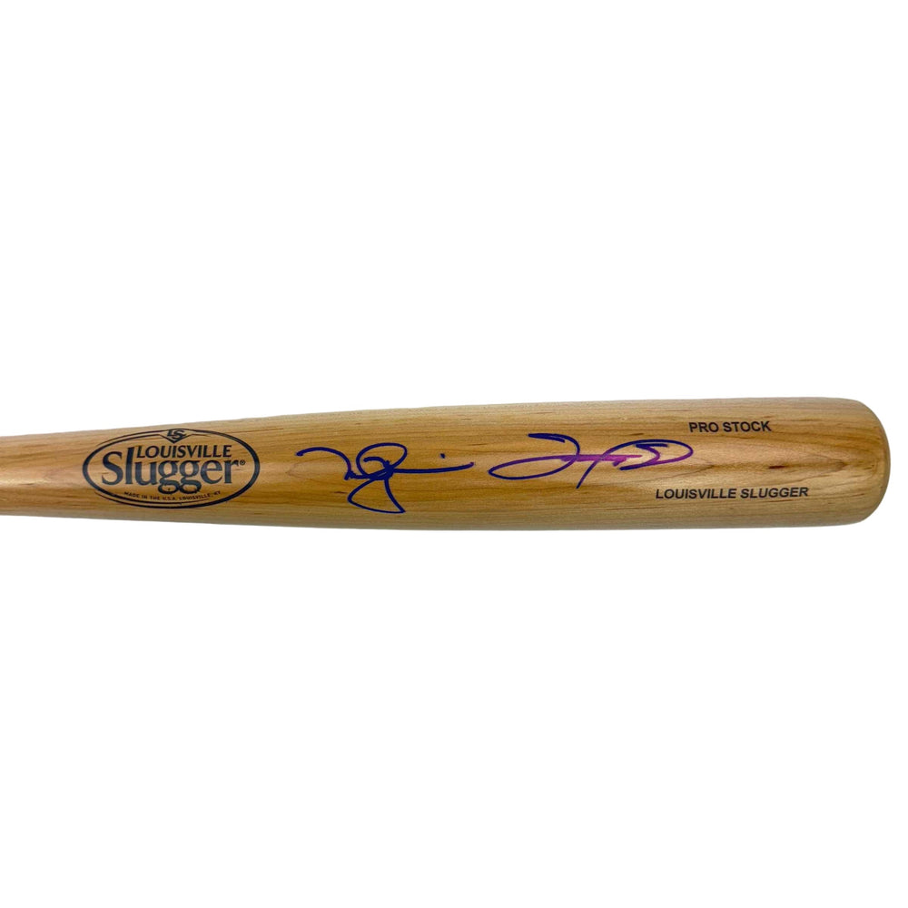 Autographed/Signed Mark McGwire & Sammy Sosa Dual Louisville Slugger Baseball Bat Beckett BAS COA (ONLINE ORDER ONLY)