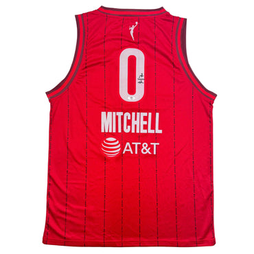 Autographed/Signed Kelsey Mitchell Indiana Red Basketball Jersey PSA COA (ONLINE ORDER ONLY)