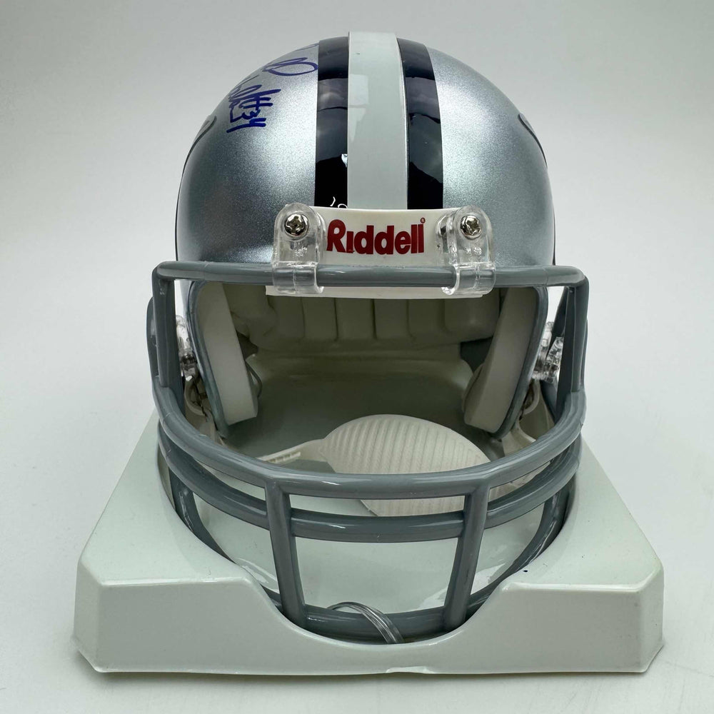 Autographed/Signed Herschel Walker Dallas Cowboys Mini Football Helmet PSA COA (ONLINE ORDER ONLY)