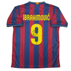 Autographed/Signed Zlatan Ibrahimovic FC Barcelona Soccer Jersey Beckett BAS COA (ONLINE ORDER ONLY)