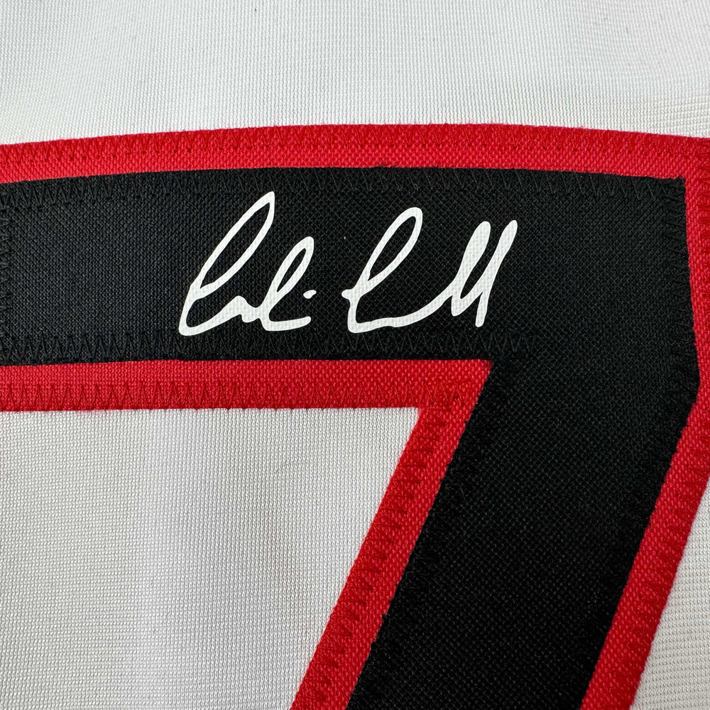 Facsimile Autographed Corbin Carroll Arizona White Reprint Laser Auto Baseball Jersey Size Men's XL (ONLINE ORDER ONLY)