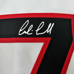 Facsimile Autographed Corbin Carroll Arizona White Reprint Laser Auto Baseball Jersey Size Men's XL (ONLINE ORDER ONLY)