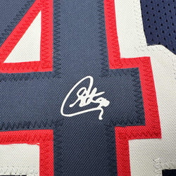 Facsimile Autographed Stephen Steph Curry 2024 United States Team USA Blue Reprint Laser Auto Basketball Jersey Size Men's XL (ONLINE ORDER ONLY)