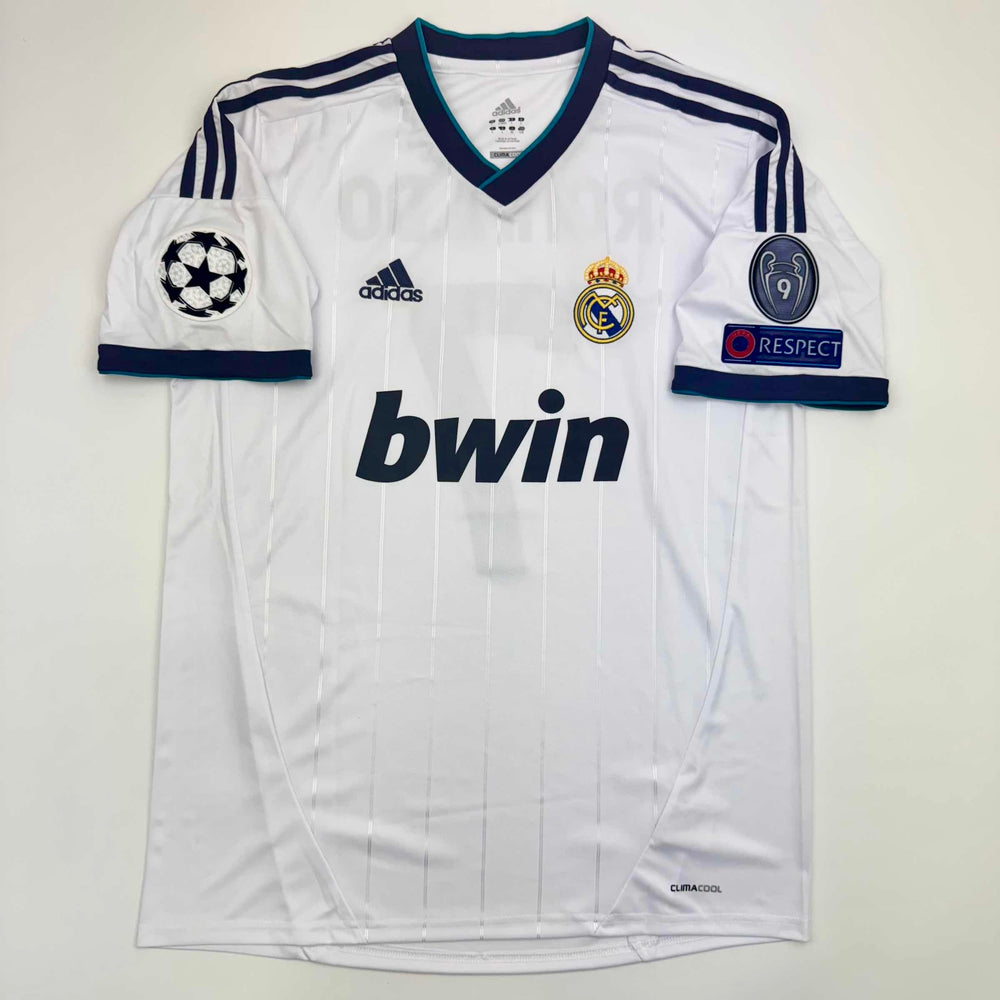 Autographed/Signed Cristiano Ronaldo Real Madrid White Soccer Jersey Beckett BAS COA (ONLINE ORDER ONLY)