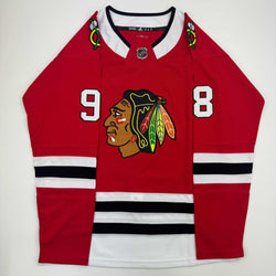 Autographed/Signed Connor Bedard Chicago Blackhawks Red Hockey Jersey PSA COA (ONLINE ORDER ONLY)