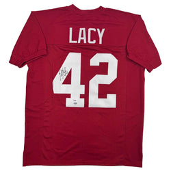 Autographed/Signed Eddie Lacy Alabama Red College Football Jersey PSA COA (ONLINE ORDER ONLY)