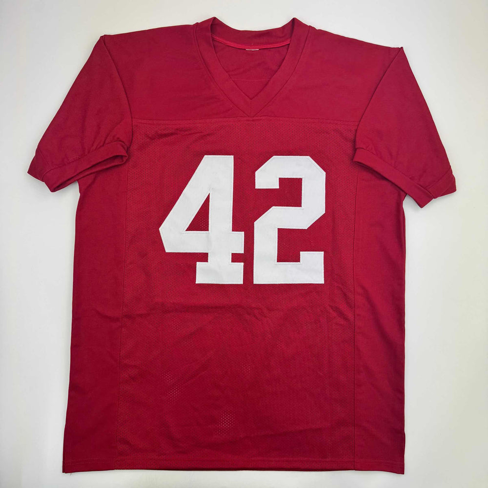 Autographed/Signed Eddie Lacy Alabama Red College Football Jersey PSA COA (ONLINE ORDER ONLY)